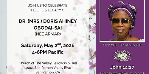 Memorial for Dr. Doris Obodai-Sai
