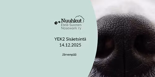Nuuhkujen Nosework-koe YEK2 sis\u00e4etsint\u00e4, J\u00e4rvenp\u00e4\u00e4