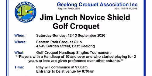 GC Jim Lynch Novice Shield