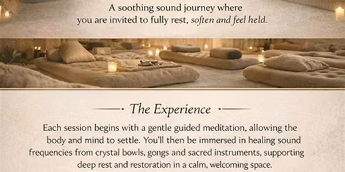 Monthly Sound Bath - with Sandalphon Sound Healing