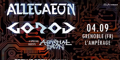 ALLEGAEON + GOROD + ABYSMAL DAWN