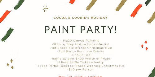 Cocoa & Cookies Paint Party