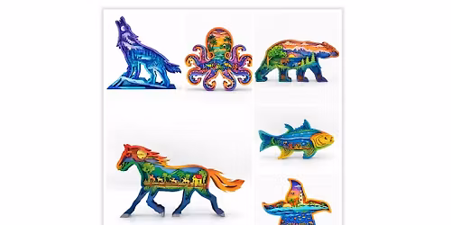 Wildlife Wood Layered Art Fundraiser @ Wolf Brewing