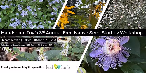 (Free) Native Seed Starting Workshop
