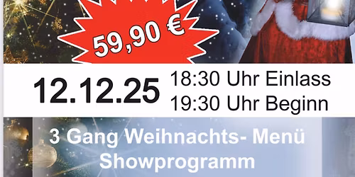Weihnachts Dinnershow mit Jenny Budek