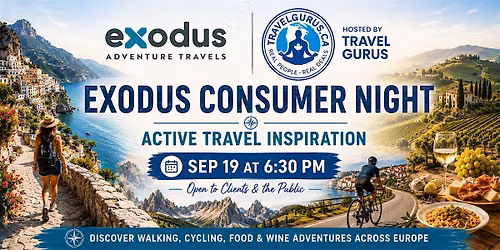 Active Travel Inspiration Wine & Cheese Night - FREE