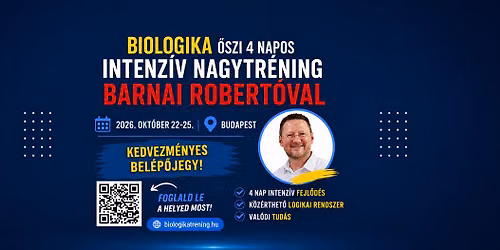 Barnai Roberto - Biologika \u0151szi 4 napos intenz\u00edv nagytr\u00e9ning (Budapest)