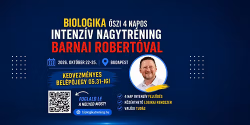 Barnai Roberto - Biologika \u0151szi 4 napos intenz\u00edv nagytr\u00e9ning (Budapest)