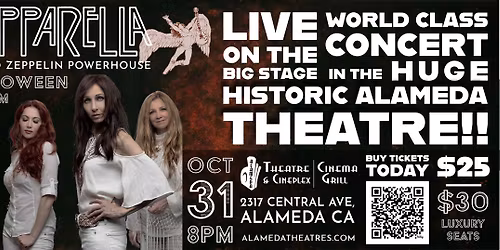 Zepparella - Led Zeppelin Powerhouse at ALAMEDA HISTORIC THEATRE!