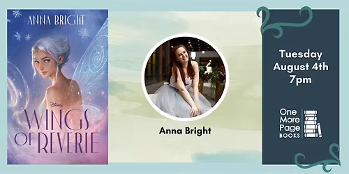 Author Anna Bright Discusses WINGS OF REVERIE