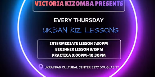 Thursday Lesson & Practica Urban Kiz: Summer Series