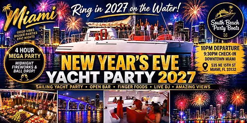 Miami New Years Eve Yacht Party