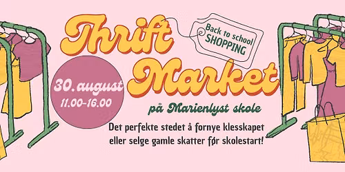 Thrift Market p\u00e5 Marienlyst skole.