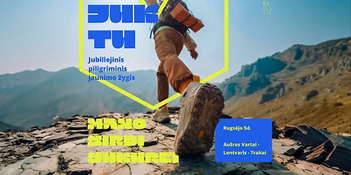 Jubiliejinis piligriminis jaunimo \u017eygis Au\u0161ros Vartai - Lentvaris - Trakai \/\/ Piesza pielgrzymka 