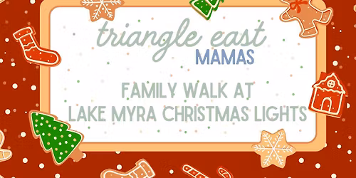 Family Walk at Lake Myra Christmas Lights