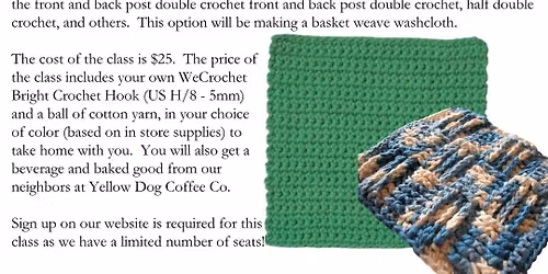 Brunch & Craft: Crochet (Sign Up Required)