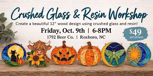 Fall Crushed Glass & Resin Event