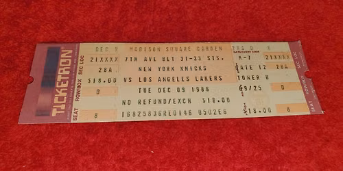 Los Angeles Lakers at New York Knicks at Madison Square Garden