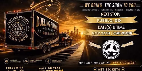 Pueblo, CO | Brue's Ale House | Dueling Pianos Official Road Show