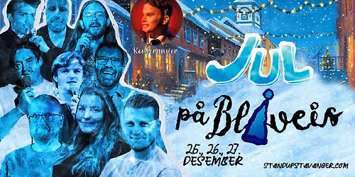 Jul p\u00e5 Bl\u00e5veis - Standup 25-27. desember fra 19:00-21:00