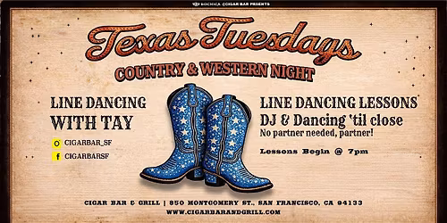 Texas Tuesdays - Line Dancing with Tay - Tuesday, May 19, 2026