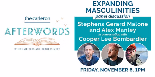 AfterWords Literary Festival presents Expanding Masculinities