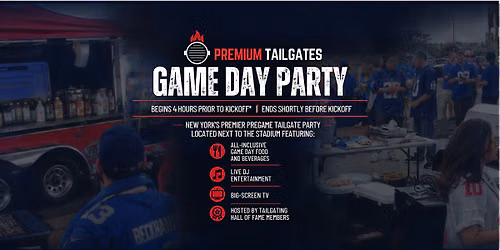 Premium Tailgate Party: New York Giants vs. Dallas Cowboys