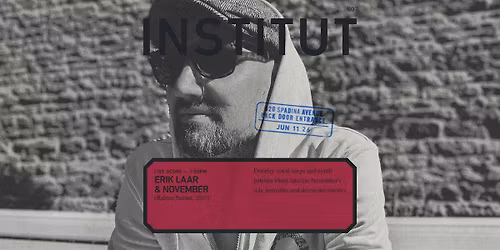 INSTITUT 007 | live score | ERIK LAAR x  NOVEMBER  (2017)