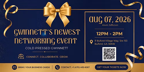Cold Pressed Gwinnett Business Networking Mixer: Connect, Collaborate & Gro