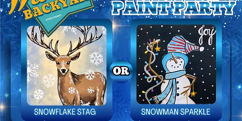 Warren's Backyard Winter Paint Party !