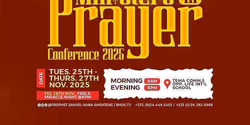 \ud83d\udd25 MINISTERS IN PRAYER 2025 \ud83d\udd25