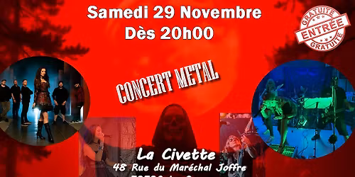 As I Slither + Metaonia _ Concert Metal _ Entrée Gratuite  _ Le Quesnoy (FR)