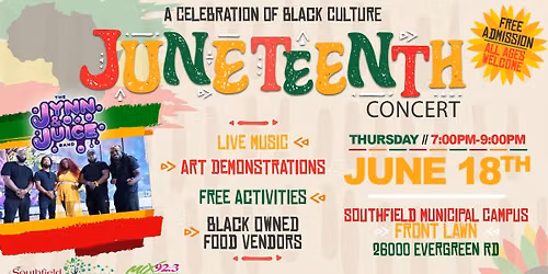 A Celebration Of Black Culture: Juneteenth Concert