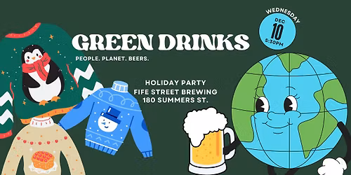 December Green Drinks x Ugly Sweater Party