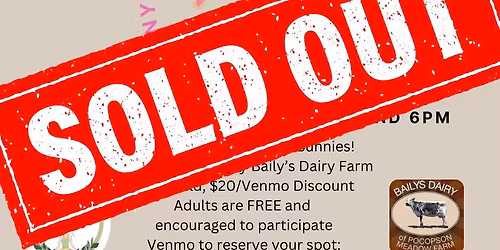 SOLD OUT: 6 PM Bunny Yoga