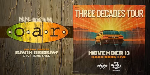 O.A.R Three Decades Tour