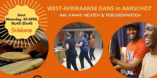 Nieuwe lessenreeks Afrikaanse Dans in Aarschot met live percussie