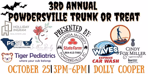 3rd Annual Powdersville Trunk or Treat