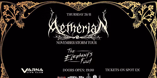 AETHERIAN (GR) + THE ELEPHANT'S FOOT (BG) LIVE IN VARNA