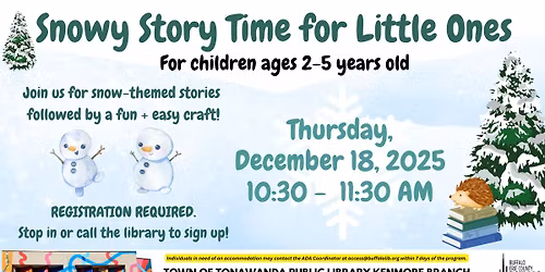 Snowy Story Time for Little Ones