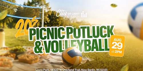 20s Hangout: Picnic Potluck & Volleyball