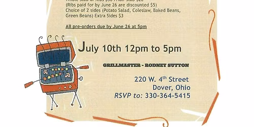 summer BBQ fundraiser 
