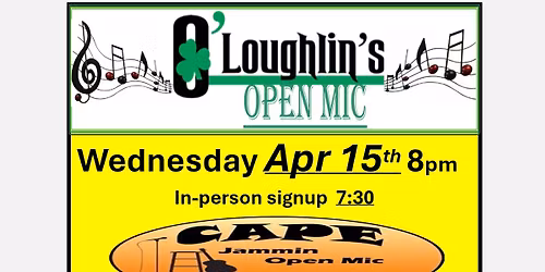 O\u2019Loughlins Open Mic