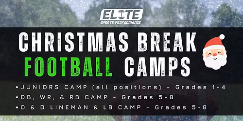 Christmas Break Football Camps