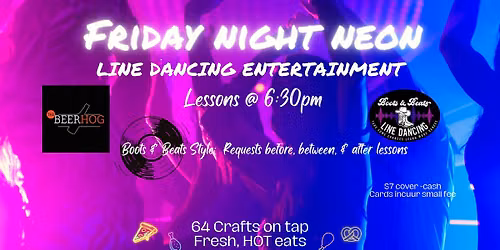 Friday Night Neon Line Dancing Entertainment @ The Beer Hog Madison