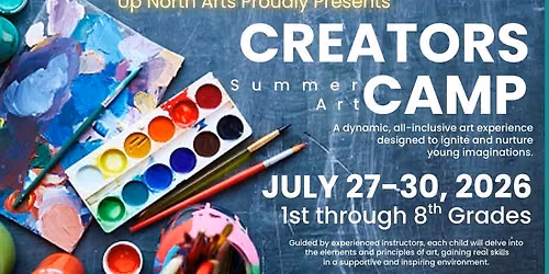 UNA Summer 2026 Art Camps Grades 1-8