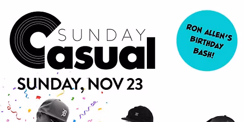 Sunday Casual @Boogie w Ron Allen, Roland Gonzales, Ray Ray