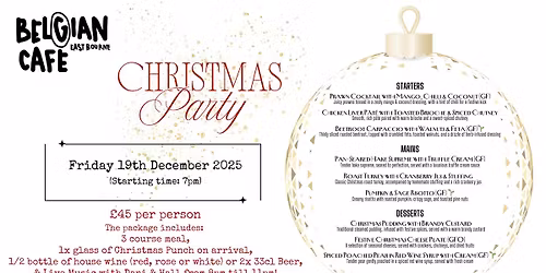 Christmas Party @ The Belgian Cafe