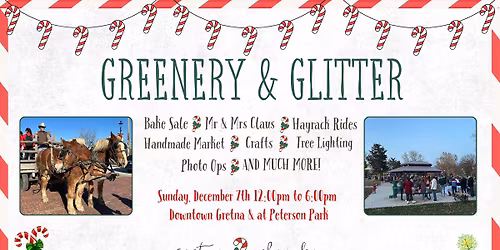 Greenery and Glitter in Downtown Gretna