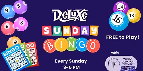 Sunday Bingo at Deluxe Brewing